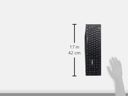 Alcatroz Xplorer Air 6600 Wireless Keyboard Mouse Combo, Black